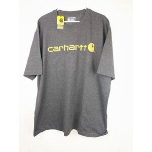 Carhartt Men’s Grey Cotton Blend Graphic Logo T-Shirt Loose Fit Size XL‎ NWT